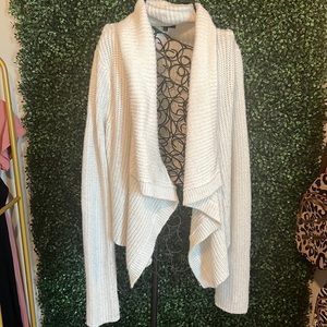 Express cream sweater cardigan
